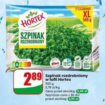 Dino Szpinak rozdrobniony w tafli Hortex oferta