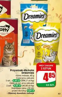 Dino Przysmak dla kota DREAMIES oferta