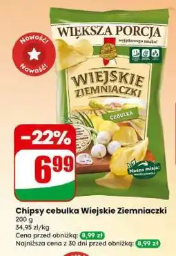 Dino Chipsy cebulka Wiejskie Ziemniaczki oferta