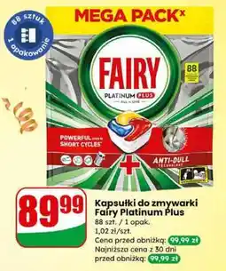 Dino Kapsułki do zmywarki Fairy Platinum Plus oferta