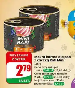 Dino Mokra karma dla psa z kaczką Rafi Mini oferta