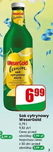 Dino Sok cytrynowy Weser Gold oferta