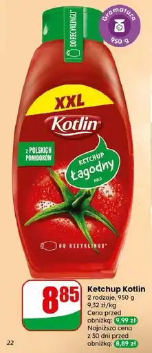 Dino Ketchup łagodny Kotlin oferta
