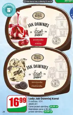 Dino Lody śmietankowe z ciasteczkami Bracia Koral Jak Dawniej oferta