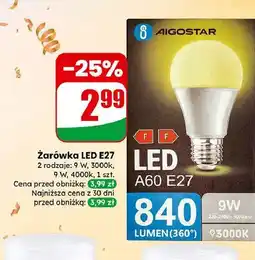Dino Żarówka led e27 9w Aigostar oferta