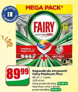 Dino Kapsułki do zmywarki lemon Fairy Platinum Plus oferta