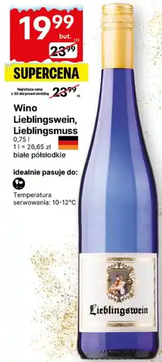 Delikatesy Centrum Wino Lieblingswein, Lieblingsmuss oferta