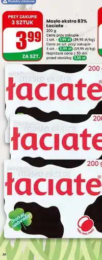 Dino Masło Łaciate extra 83% oferta