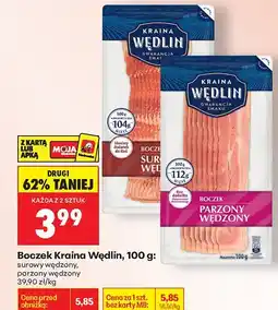 Biedronka Boczek Kraina Wędlin 100 g: surowy wędzony oferta
