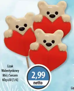 DUO-TES Lizak Walentynkowy Miś z Sercem Unikatowe Lizaki oferta