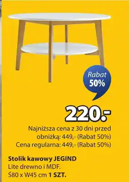 JYSK Stolik kawowy MDF oferta