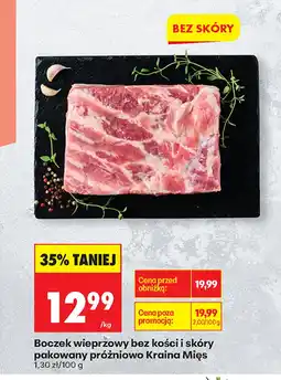 Biedronka Boczek bez kości Kraina Mięs oferta