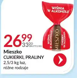 Eurocash Mieszko Cukierki, Praliny oferta
