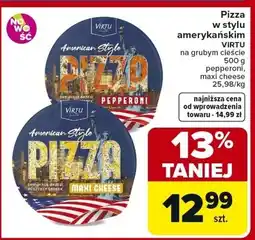 Carrefour Pizza american style maxi cheese Virtu oferta