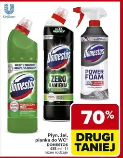Carrefour Spray do czyszczenia usuwa kamień Domestos Power Foam oferta