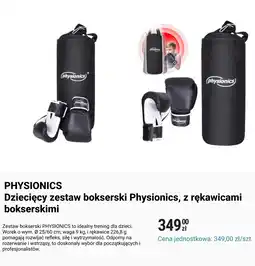 Biedronka Dziecięcy zestaw bokserski Physionics, z rękawicami bokserskimi oferta