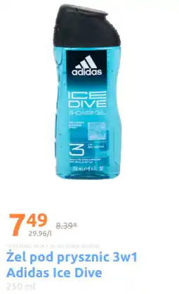 Action Żel pod prysznic 3w1 Adidas Ice Dive 250 ml oferta