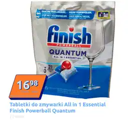 Action Tabletki do zmywarki All in 1 Essential Finish Powerball Quantum oferta
