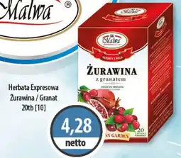 DUO-TES Herbata Expresowa Żurawina/Granat Malwa oferta