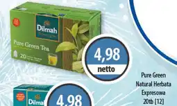 DUO-TES Pure Green Natural Herbata Expresowa Dilmah oferta
