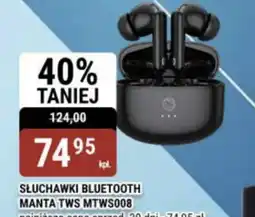 bi1 Słuchawki Bluetooth Manta TWS MTWS008 oferta