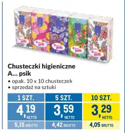 Makro A... psik chusteczki higieniczne oferta