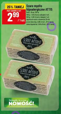 Polomarket Szare mydło hipoalergiczne ATTIS oferta
