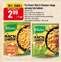 Polomarket Fix Knorr Mac'n Cheese mega serwy lub bekon oferta