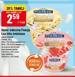 Polomarket Deser mleczna Poezja Lux bita śmietana oferta
