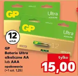 Kaufland GP Baterie Ultra alkaliczne AA lub AAA oferta