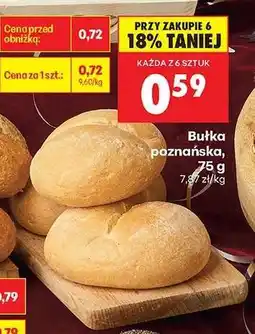 Biedronka Bułka poznańska 75 g oferta