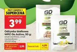 Biedronka Odżywka białkowa WPC go Active, 30 g oferta