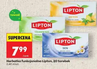 Biedronka Herbatka funkcjonalna Lipton, 20 torebek oferta