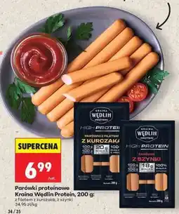 Biedronka Parówki proteinowe Kraina Wędlin Protein, 200 g oferta