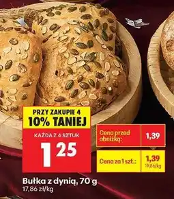 Biedronka Bułka z dynią, 70 g oferta