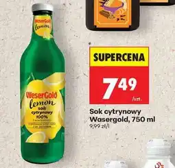 Biedronka Sok cytrynowy Wasergold, 750 ml oferta