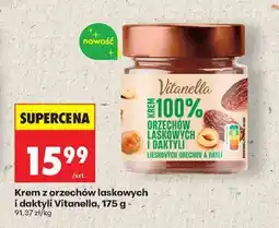 Biedronka Krem z orzechów laskowych i daktyli Vitanella, 175 g oferta