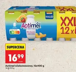 Biedronka Actimel wieloowocowy 12x100 g oferta
