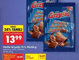 Biedronka Wafle Grześki 9+1, 10x36 g oferta