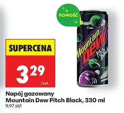 Biedronka Napój gazowany Mountain Dew Pitch Black, 330 ml oferta