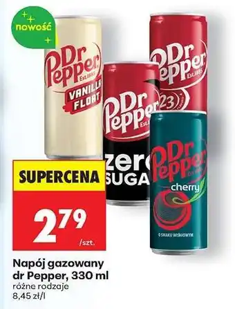 Biedronka Napój gazowany dr Pepper, 330 ml oferta