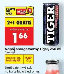 Biedronka Napój energetyczny Tiger 250 ml oferta