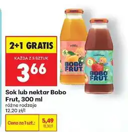 Biedronka Sok lub nektar Bobo Frut, 300 ml oferta