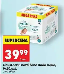 Biedronka Chusteczki nawilżane Dada Aqua, 9x52 szt oferta