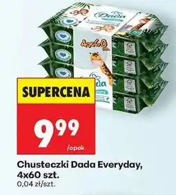Biedronka Chusteczki Dada Everyday 4x60 szt oferta