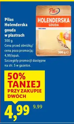 Lidl Ser gouda Pilos Holenderska oferta