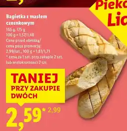 Lidl Bagietka z masłem czosnkowym oferta