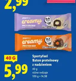 Lidl Baton proteinowy Sportyfeel Baton proteinowy z nadzieniem oferta
