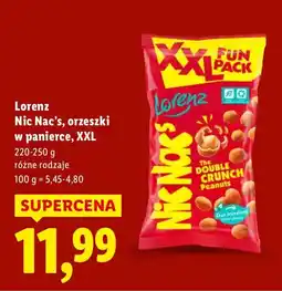 Lidl Orzeszki Lorenz Nic Nac's w panierce, XXL oferta