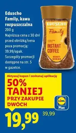 Lidl Eduscho Family kawa rozpuszczalna 200g oferta